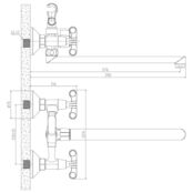 Смеситель для ванны Rossinka RS42 RS42-80 хром RS42-80 фото 2