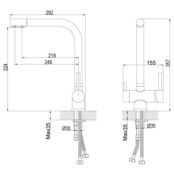 Смеситель для кухни Rossinka Z Z40-25 хром Z40-25 фото 2