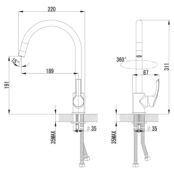 Смеситель для кухни Lemark Plus Strike LM1105C хром LM1105C фото 2