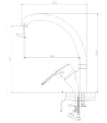 Смеситель для кухни Rossinka T T40-23 хром T40-23 фото 2