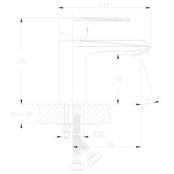 Смеситель для раковины Rossinka RS28 RS28-11 хром RS28-11 фото 2