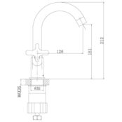 Смеситель для раковины Rossinka RS39 RS39-62U хром RS39-62U фото 2