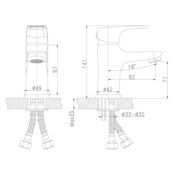 Смеситель для раковины Rossinka RS31 RS31-11 хром RS31-11 фото 2