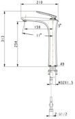 Смеситель для раковины Timo Helmi 4011/ 00-16F хром-белый 4011/00-16F фото 3