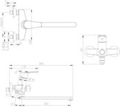 Смеситель для ванны или для душа Bravat Line F65299C-LB-RUS F65299C-LB-RUS фото 2