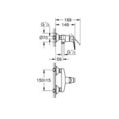 Смеситель для душа Grohe BauFlow 23632000 23632000 фото 2