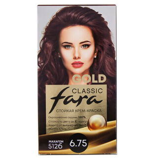 FARA Стойкая крем краска для волос Fara Classic Gold