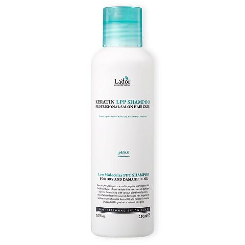 LADOR Шампунь для волос бессульфатный кератиновый Keratin LPP Shampoo 150.0 MPL327888 фото 1