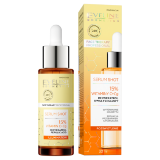 Eveline Cosmetics Shot сыворотка для лица с 15% витамином С, 30 мл
