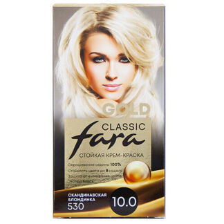 FARA Стойкая крем краска для волос Fara Classic Gold