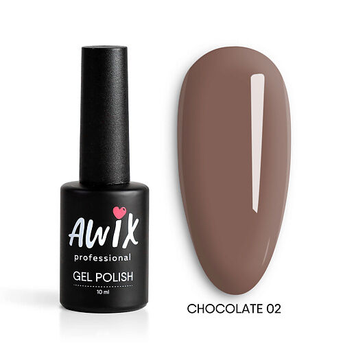 AWIX Гель лак для ногтей шоколадный кофе Chocolate MPL304982 фото 1