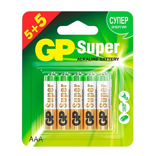 GP BATTERIES Набор батареек GP Super Alkaline типа ААА (LR03) 10.0 MPL249546 фото 1