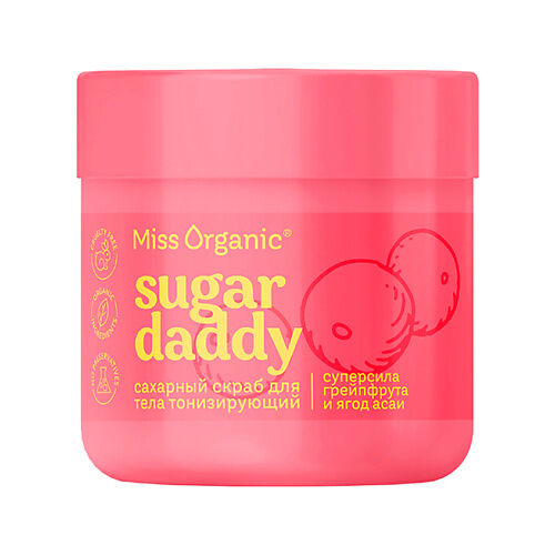 MISS ORGANIC Сахарный скраб для тела Тонизирующий SUGAR DADDY 140.0 MPL339736 фото 1