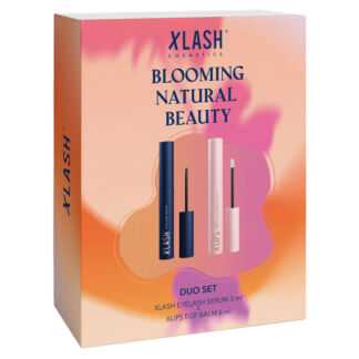 BLOOMING Набор-дуэт: сыворотка для роста ресниц и EGF бальзам для губ XLASH