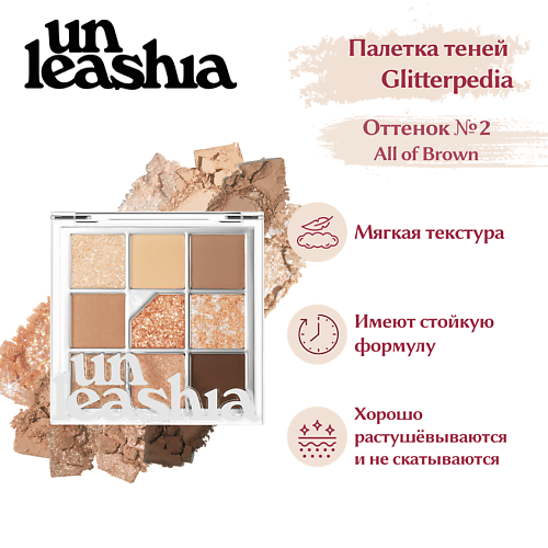 UNLEASHIA Glitterpedia Eye Palette Палетка теней для век с глиттерами MPL322165 фото 1