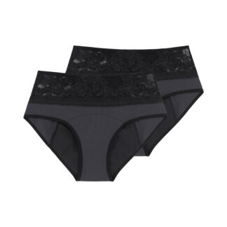 Комплект из двух менструальных трусов Eco Moon Lace S черный