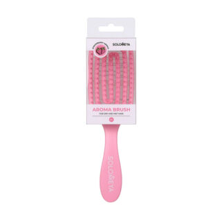 Wet Detangler Mini Brush Rectangular Strawberry Расческа для сухих и влажны