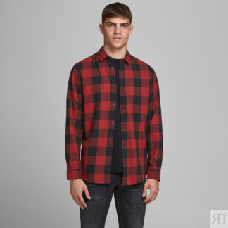 Рубашка Слим в клетку Gingham Twill XS синий