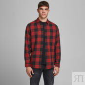 Рубашка Слим в клетку Gingham Twill XS синий фото 1