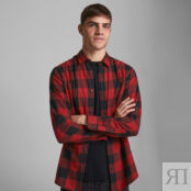 Рубашка Слим в клетку Gingham Twill XS синий фото 2