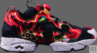 Кроссовки 400ml x instapump fury 3am 'paper tiger' Reebok, черный