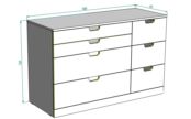 Комод Nordli 47х120х76 МДФ Икеа *Фиеста Эко фото 3