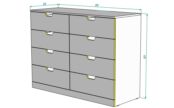 Комод Nordli 8 МДФ Икеа *Фиеста Эко фото 4