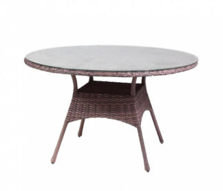 Стол круглый разборный 130 DECO коричневый Aiko