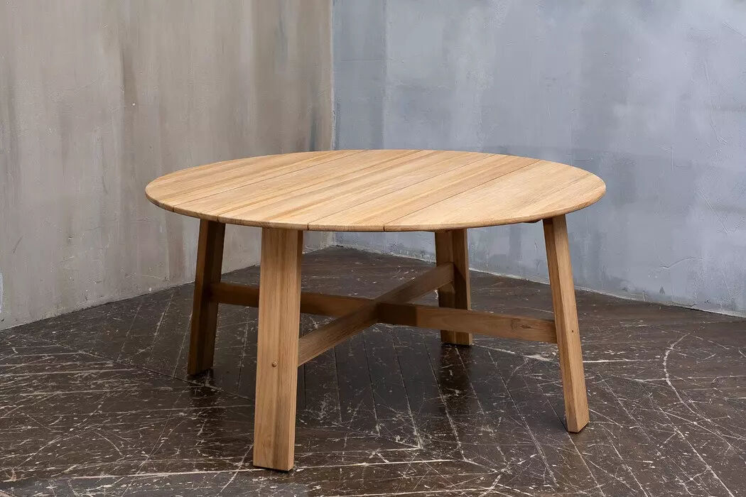 Обеденный стол из тика OCTA 150 круглый Joygarden фото 1