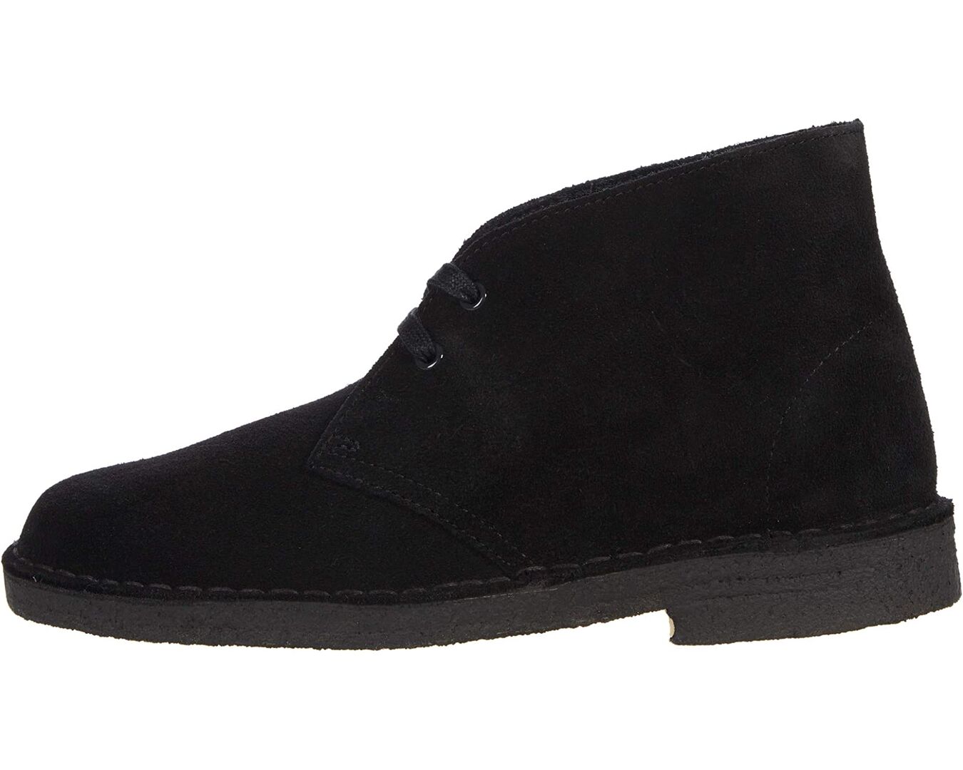 Clarks desert black suede hotsell