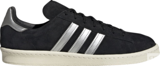 Кроссовки Adidas Campus 'Black Metallic Silver', черный