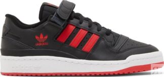 Кроссовки Adidas Forum Low 'Black Vivid Red', черный