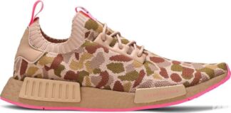 Кроссовки Adidas NMD_R1 Primeknit 'Camo Hyper Pop', коричневый