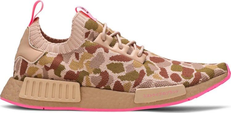 Кроссовки Adidas NMD_R1 Primeknit 'Camo Hyper Pop', коричневый G57940 | Brown фото 1