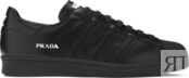 Кроссовки Adidas Prada x Superstar 'Core Black', черный FW6679 | Black фото 1