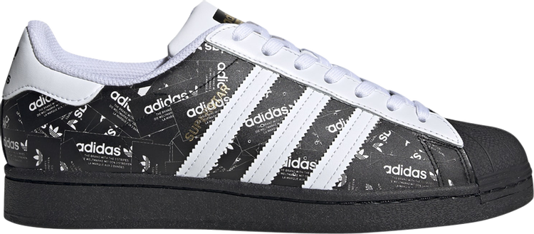 Кроссовки Adidas Superstar 'All Over Print - Black', черный FV2820 | Black фото 1