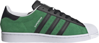 Кроссовки Adidas Superstar 'Green Core Black', зеленый