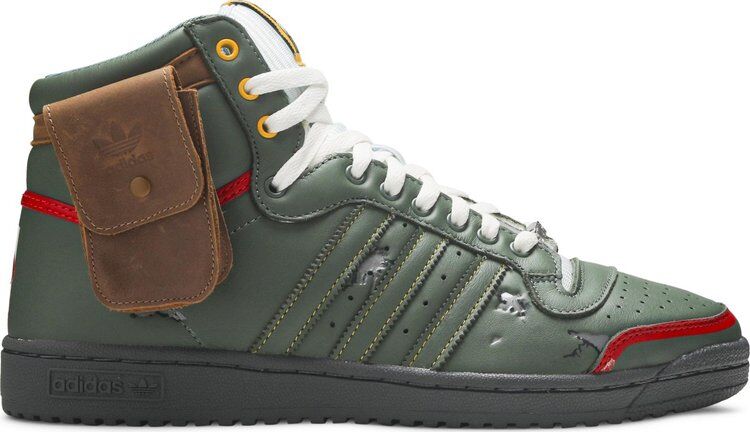 Кроссовки Adidas Star Wars x Top Ten Hi 'Boba Fett', зеленый FZ3465 | Green фото 1