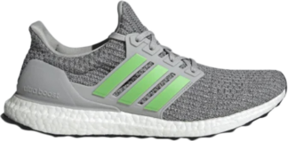 Кроссовки Adidas UltraBoost 4.0 'Grey Lime', серый