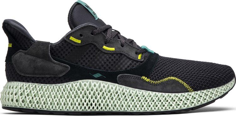 Кроссовки Adidas ZX 4000 Futurecraft 4D 'Carbon', черный BD7865 | Black фото 1