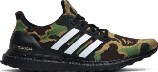 Кроссовки Adidas A Bathing Ape x UltraBoost 4.0 'Green Camo', зеленый