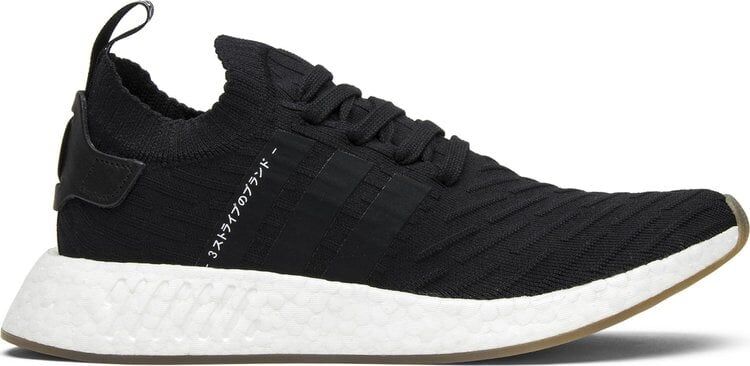 Кроссовки Adidas NMD_R2 Primeknit 'Japan Black Gum', черный BY9696 | Black фото 1