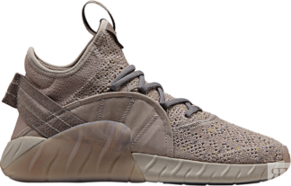 Кроссовки Adidas Tubular Rise Primeknit 'Khaki', коричневый