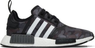 Кроссовки Adidas A Bathing Ape x NMD_R1 'Black Camo', черный