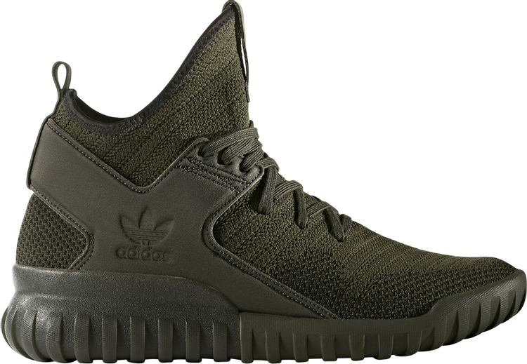 Кроссовки Adidas Tubular X Primeknit 'Night Cargo', зеленый S76713 | Green фото 1