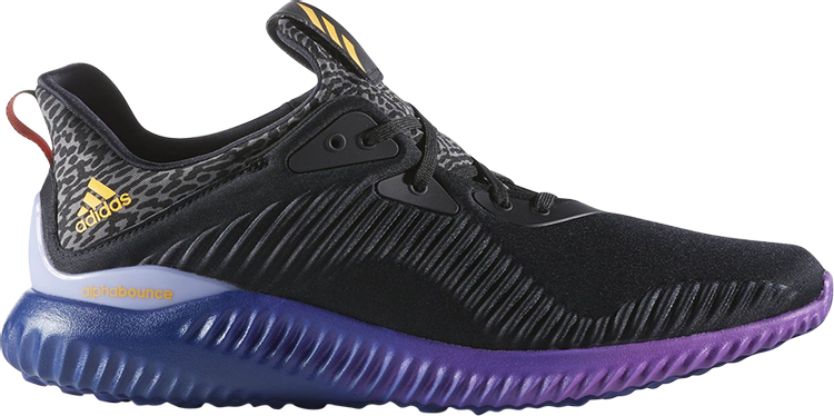 Кроссовки Adidas Alphabounce 'Shock Purple', черный B42351 | Black фото 1