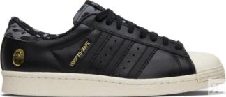 Кроссовки Adidas Undefeated x A Bathing Ape x Superstars 80v 'Black', черны