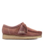 Женские полуботинки Clarks (Wallabee. 26163265), розовые фото 2