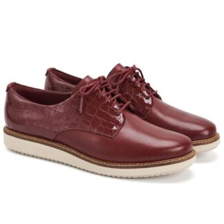 Женские полуботинки Clarks, бордовые