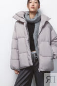 Куртка oversize стеганая с воротником-стойкой befree 4680168886522 фото 1
